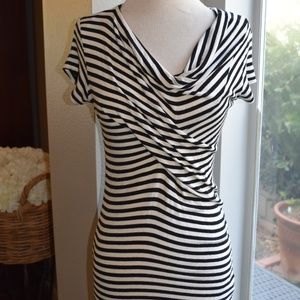 Cabi #312 Draped Stripe Tee